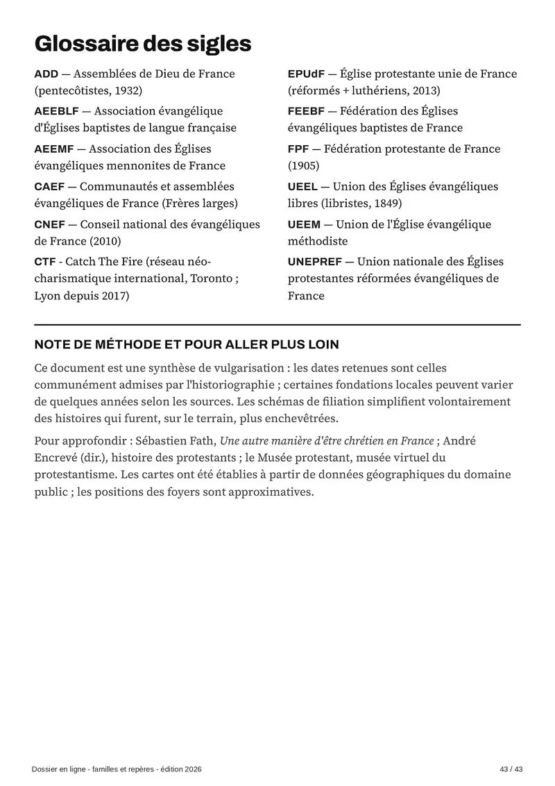 Glossaire des sigles
